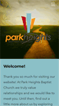 Mobile Screenshot of parkheightsbaptist.com